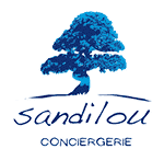 Sandilou Conciergerie - Services de Luxe et Prestige Logo Sandilou Conciergerie avec un bonsaï bleu, évoquant sérénité et services de luxe personnalisés.